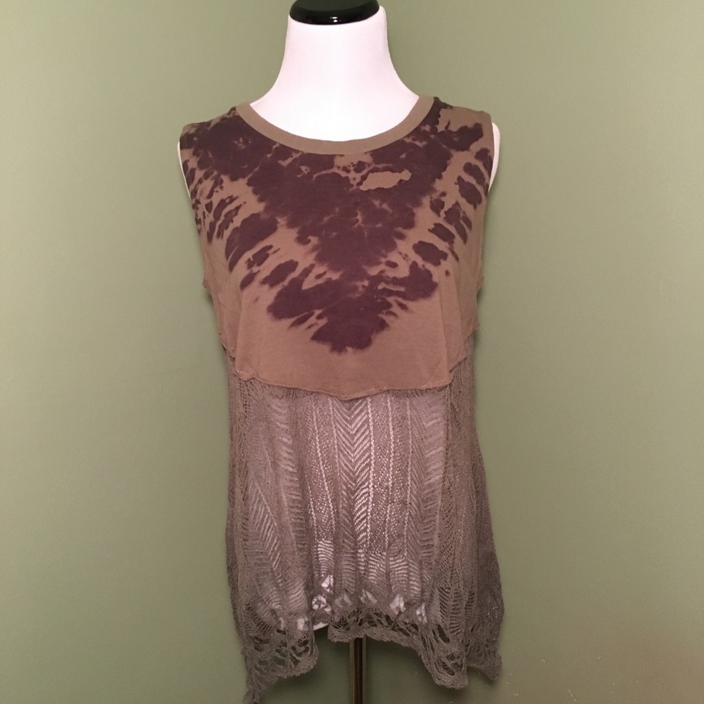 FREE PEOPLE “We the Free” Tie Dye Muscle Tank